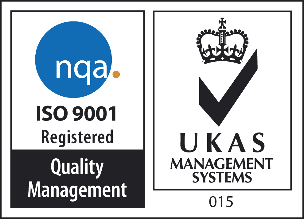 NQA ISO 9001 certified, UKAS management systems accreditation 015